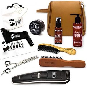 kit de limpieza para barba barber tools